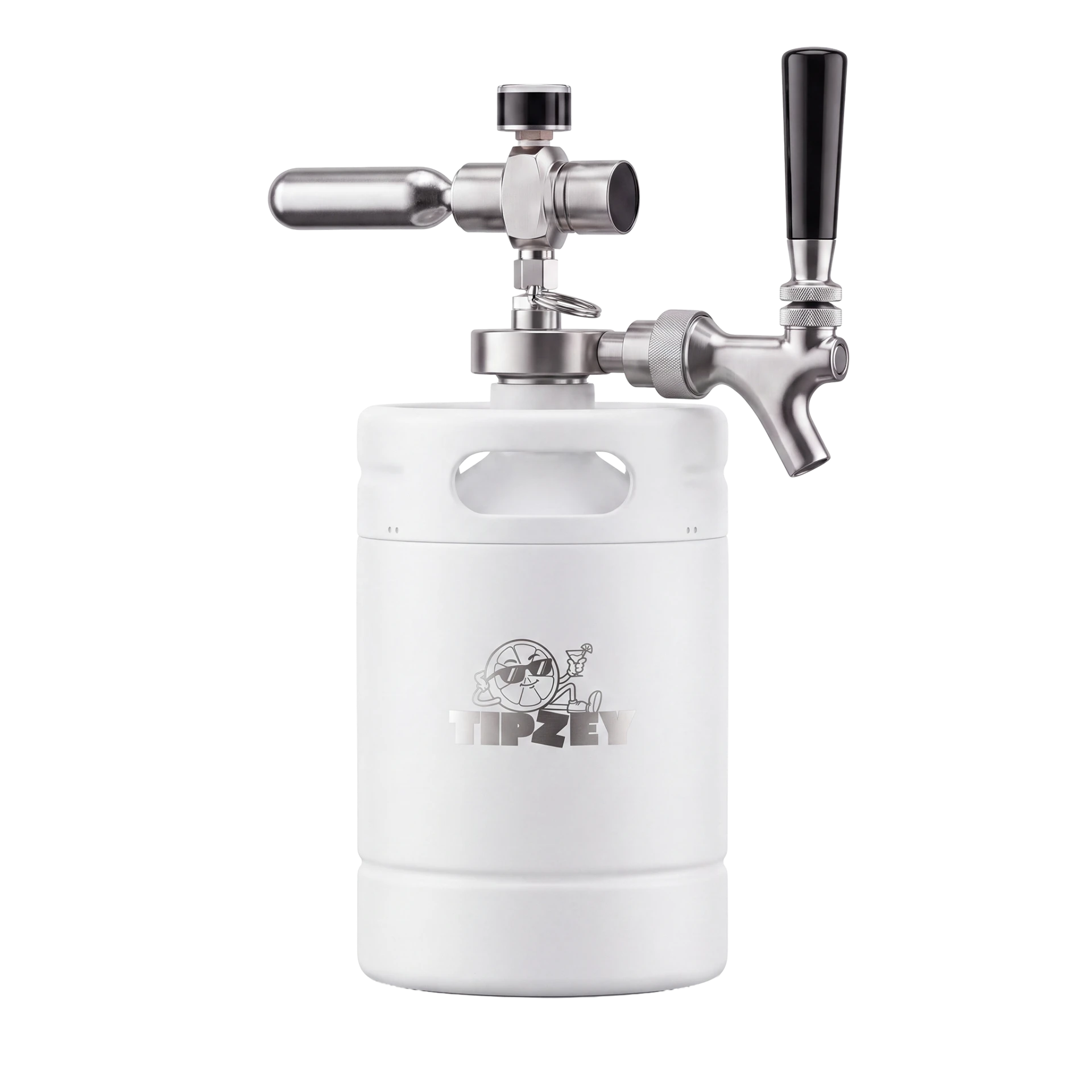 White Tipzey mini keg