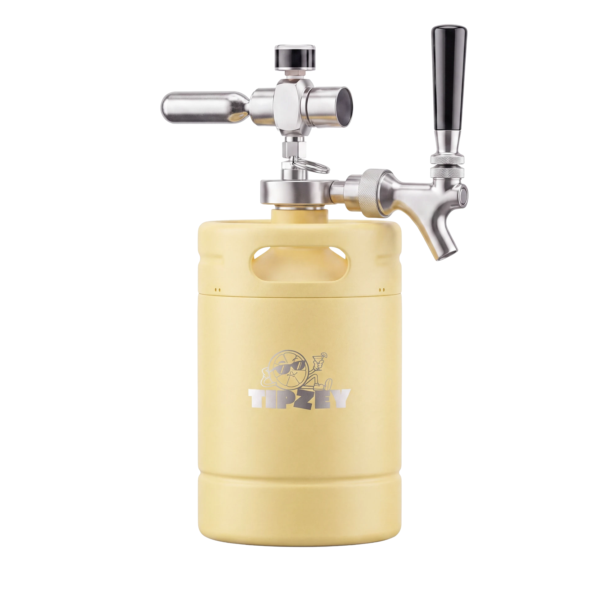 Pale Yellow Tipzey mini keg